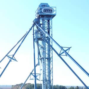 elevateur godets casa Agricole equipement Materiel Entreposage Silo Grain Conditionnement Convoyeur Sechoir Nettoyeur Crible Rotatif elevateur Godet Tours Passerelle Soutien