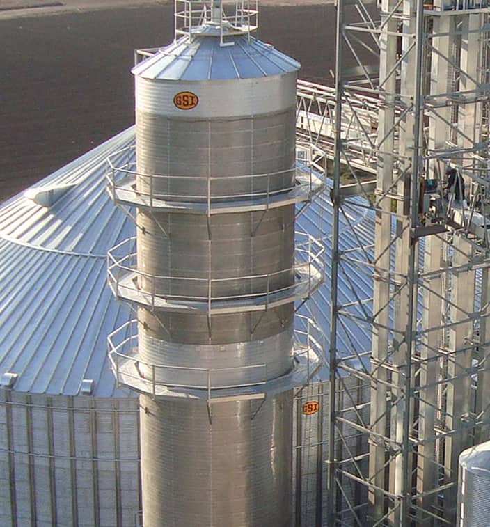 sechoir commercial gsi casa Agricole equipement Materiel Entreposage Silo Grain Conditionnement Convoyeur Sechoir Nettoyeur Crible Rotatif elevateur Godet Tours Passerelle Soutien
